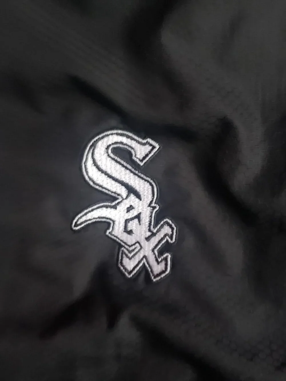 Kewl Men's White Sox Black Track Pants Drawstring Size S Zip Leg